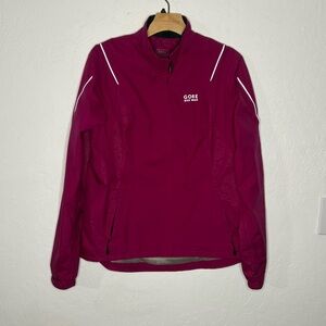 Gore Bike Wear Womens Pink Windstopper Tex Active Full Zip Up Jacket Size XLarge